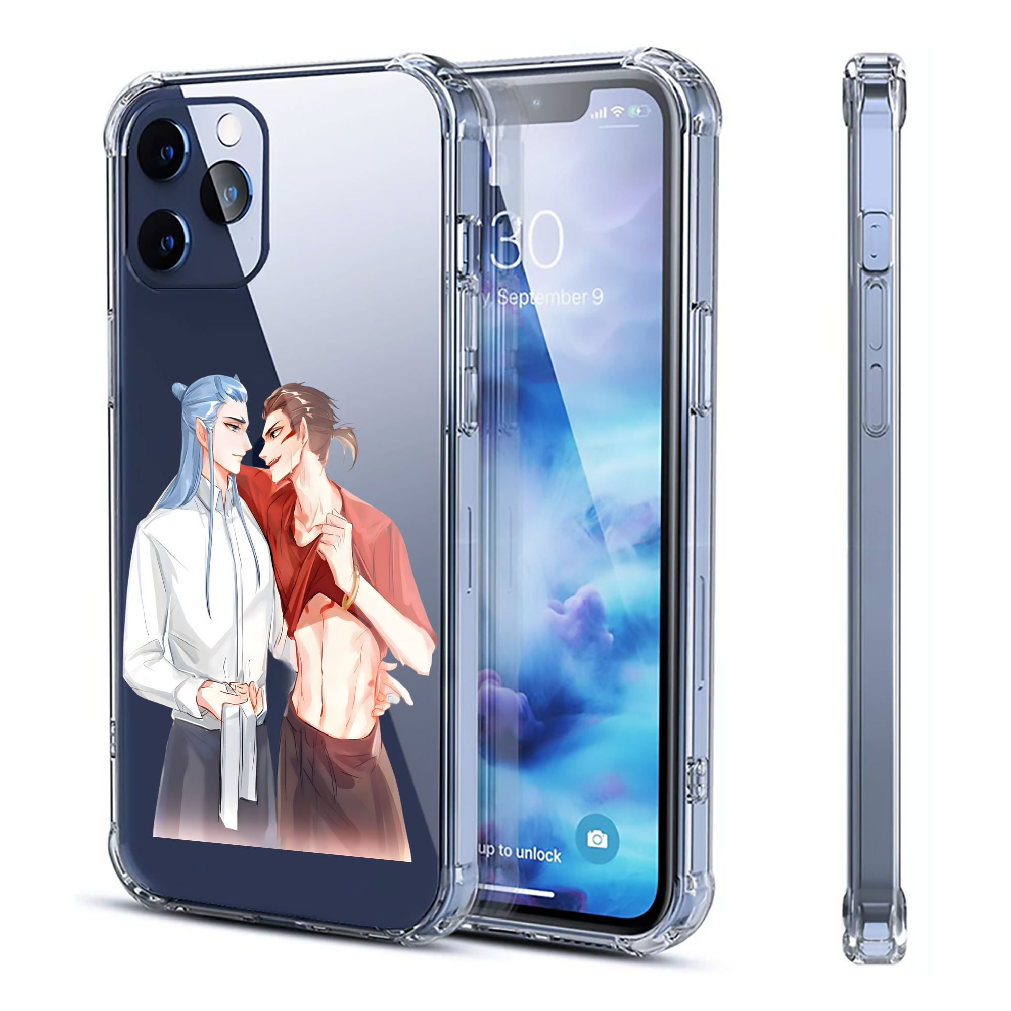 （画像用） Ne Zha 2 ナタ 魔童の大暴れ 【iPhone 12シリーズ対応】透明スマホケース（クリアソフトケース）